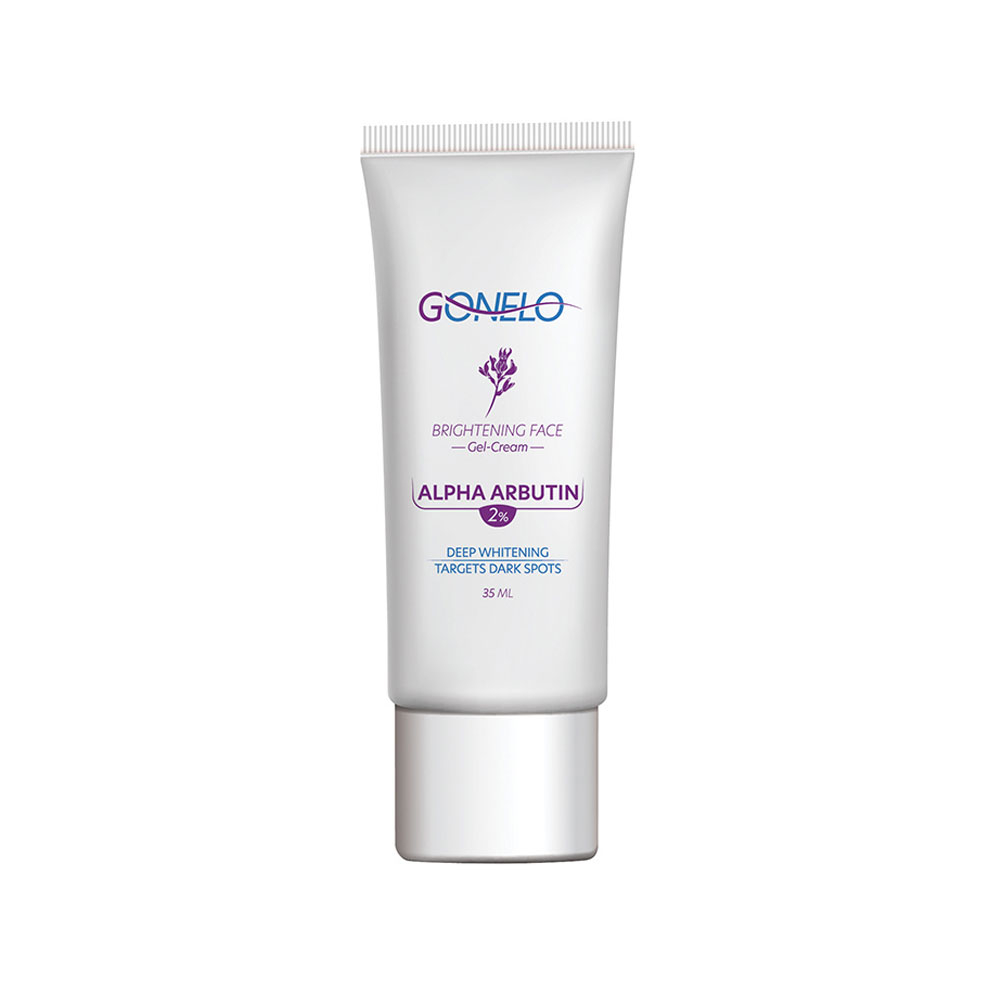 Gonelo Alpha Arbutin 2 Percent Anti Stain And Lightening Cream Gel 35ml ژل کرم ضد لک و روشن کننده گونلو مدل آلفا آربوتین 2% حجم 35 میل